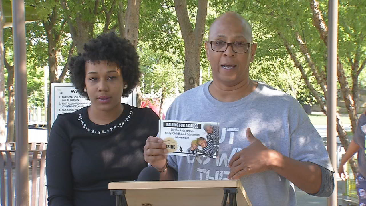 Rashanna Bryant, mother of 3-year-old Davion Powell, with Christopher 2X.